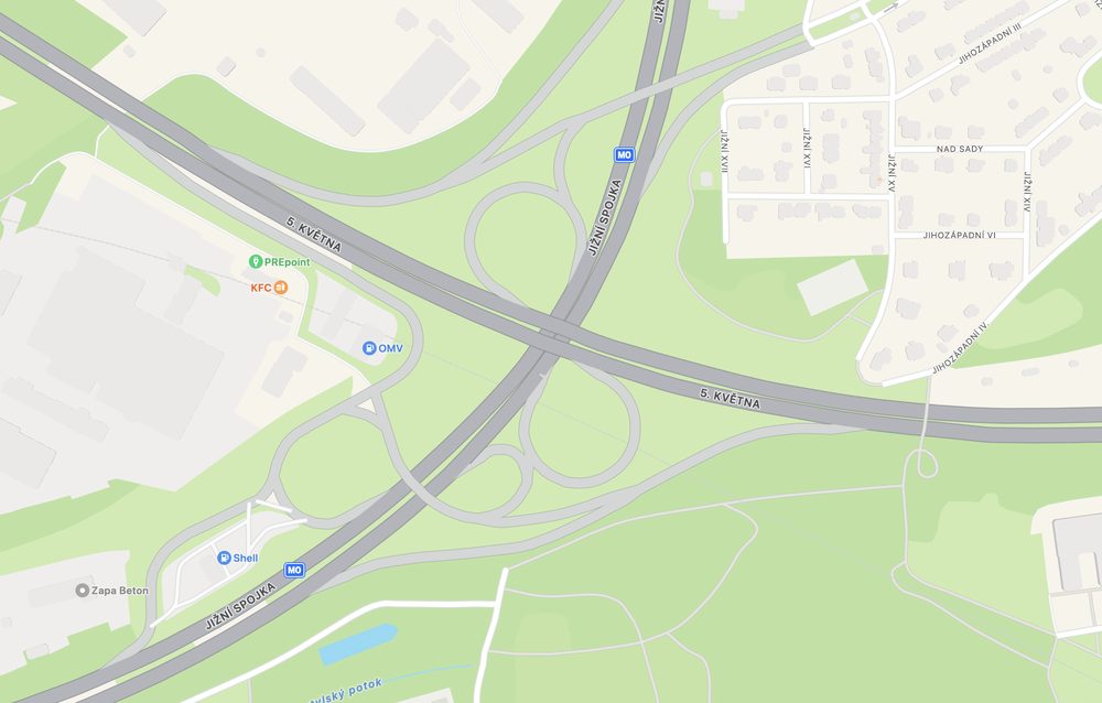 Mapa s radary